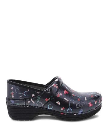 Sabots Dansko LT Pro Hero Vernis Femme Noir Multicolore | FR 458PJJ